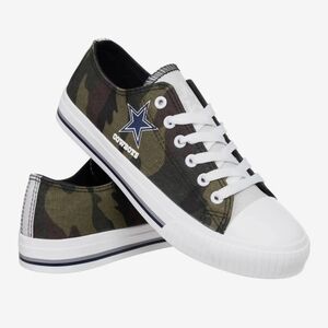 NWOT FOCO DALLAS COWBOYS Low-Top Sneakers Camouflage Design SZ 10